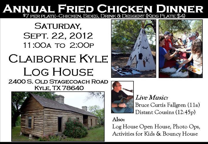 Claiborne Kyle Log House Fried Chicken Dinner (fundraiser)