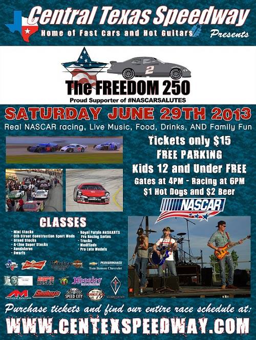 The Freedom 250, 2013 @ Central Texas Speedway