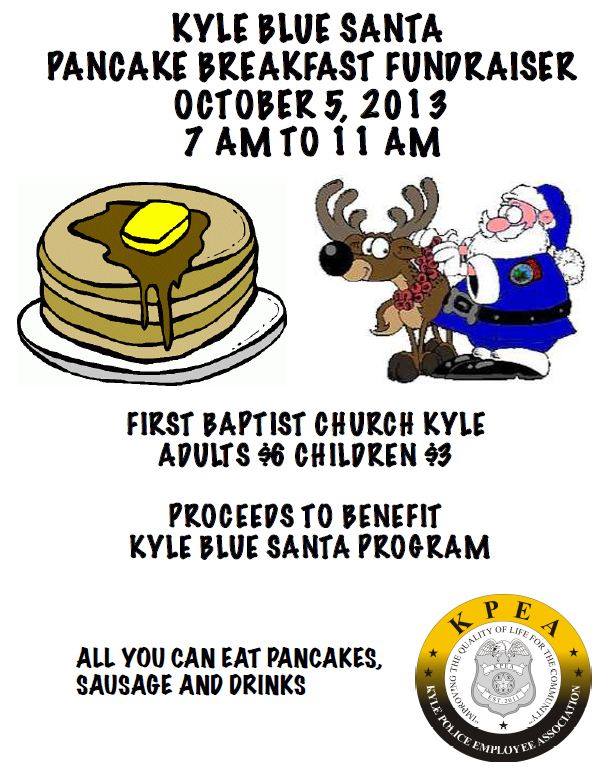 Kyle Blue Santa Pancake Breakfast Fundraiser