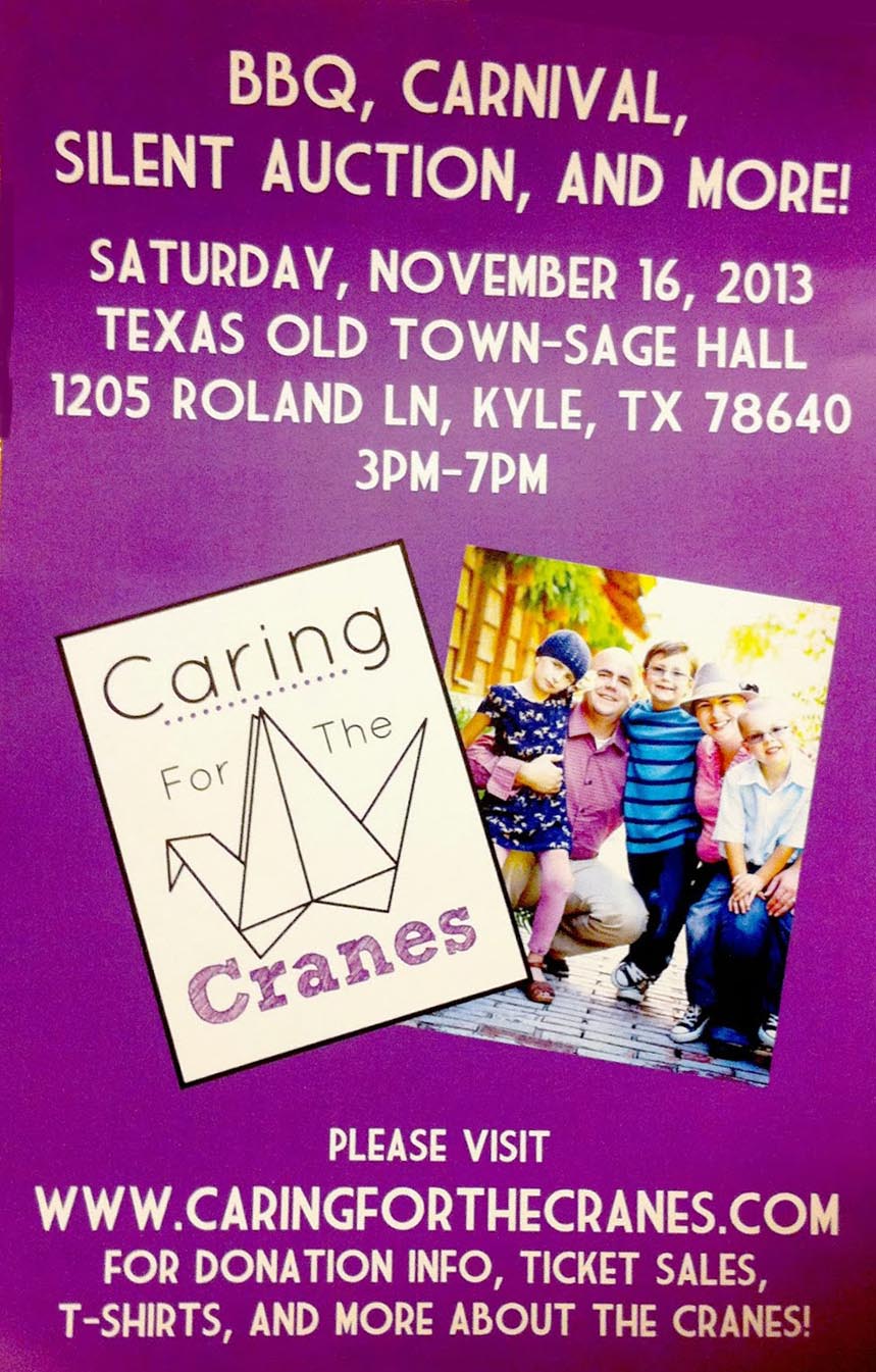 Caring for the Cranes benefit on Nov. 16th
