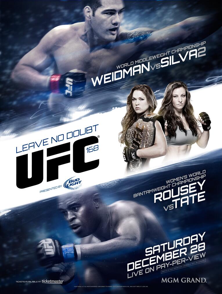 Watch UFC 168 at Center Field Sports Bar – NO COVER!