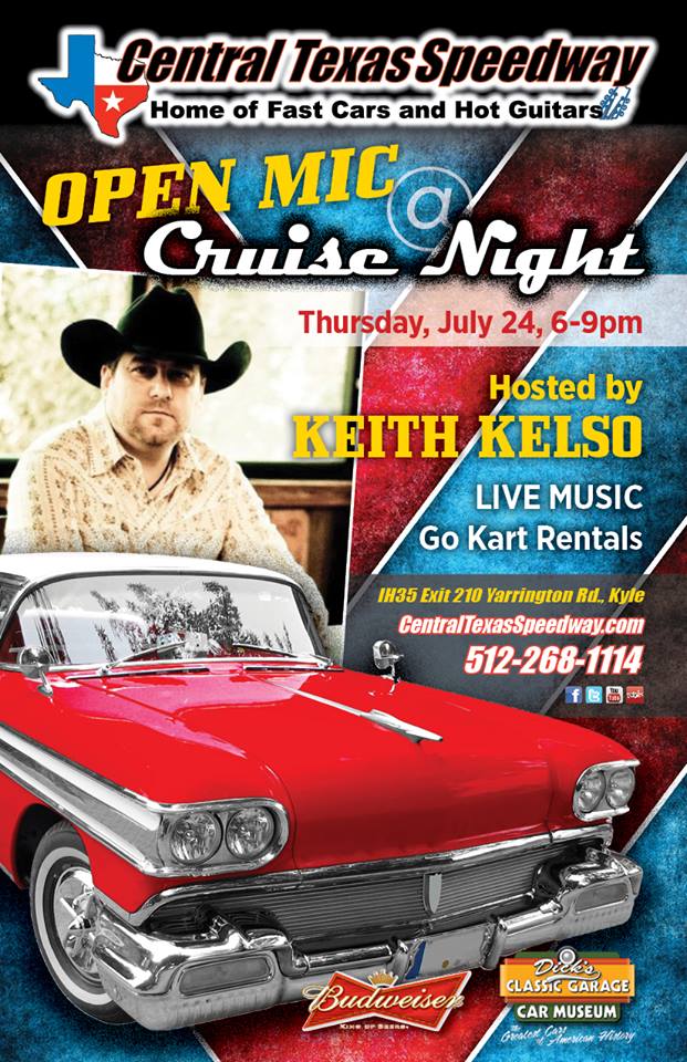 Open Mic & Cruise Night @ Central Texas Speedway!