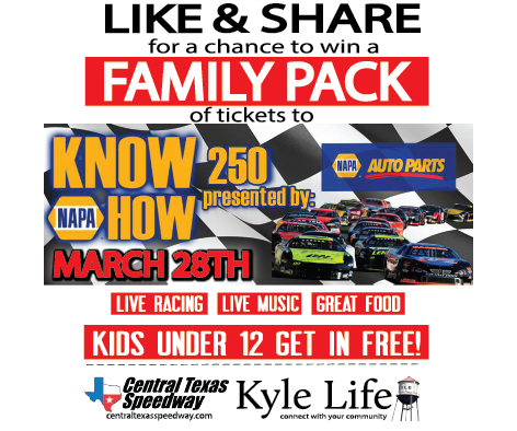 GIVEAWAY — Family Pack of Tickets to the NAPA Know How 250 @ Central Texas Speedway
