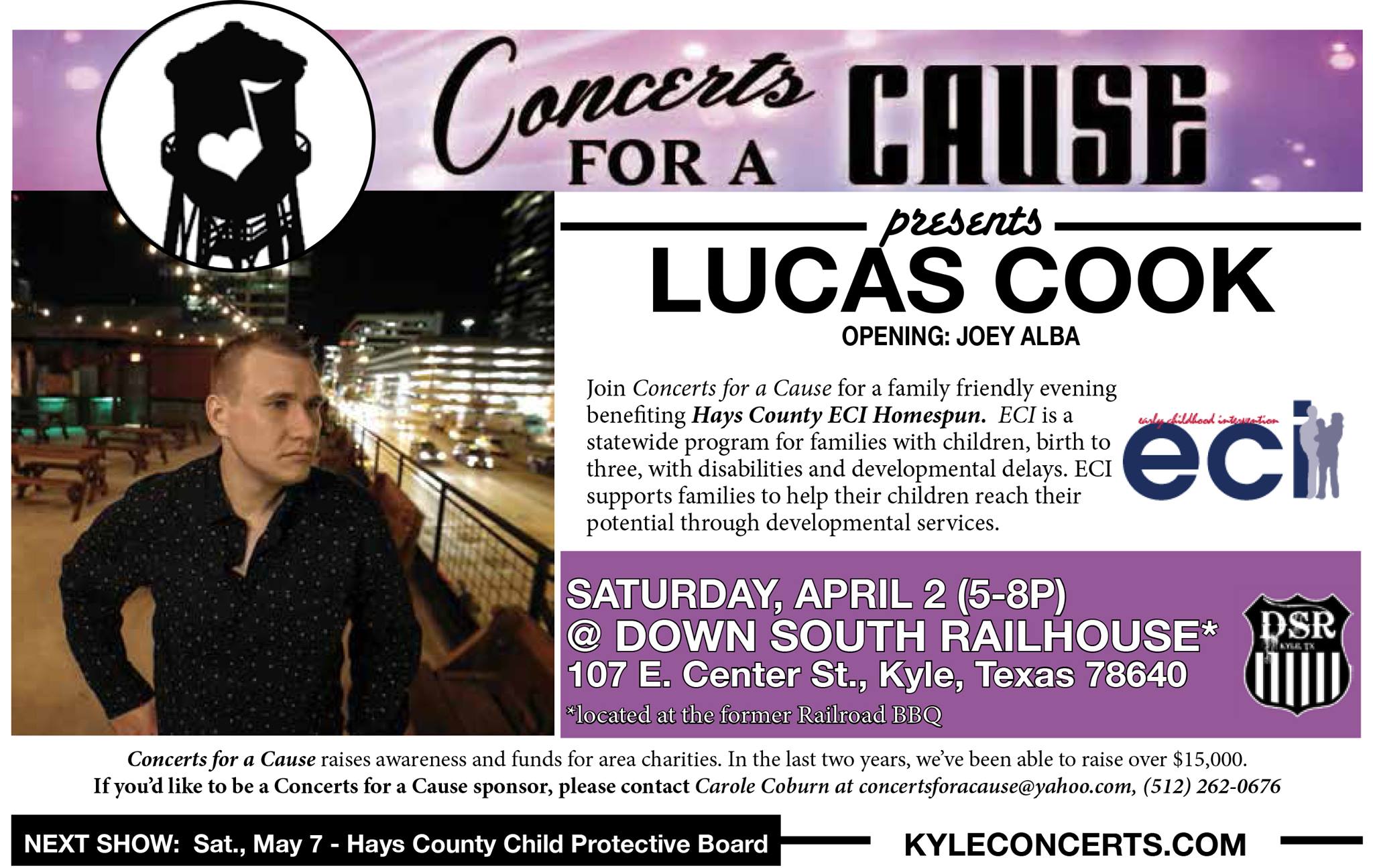 Concerts For A Cause for Hays County ECI/Homespun