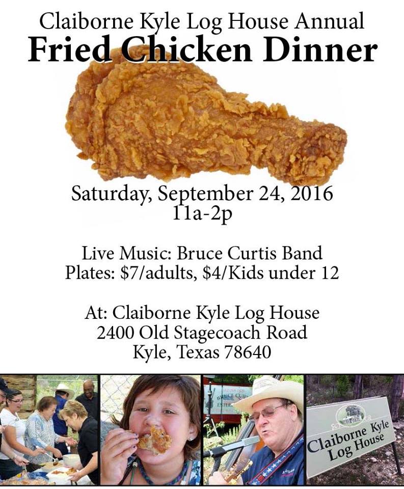 Claiborne Kyle Log House Annual Fried Chicken Dinner