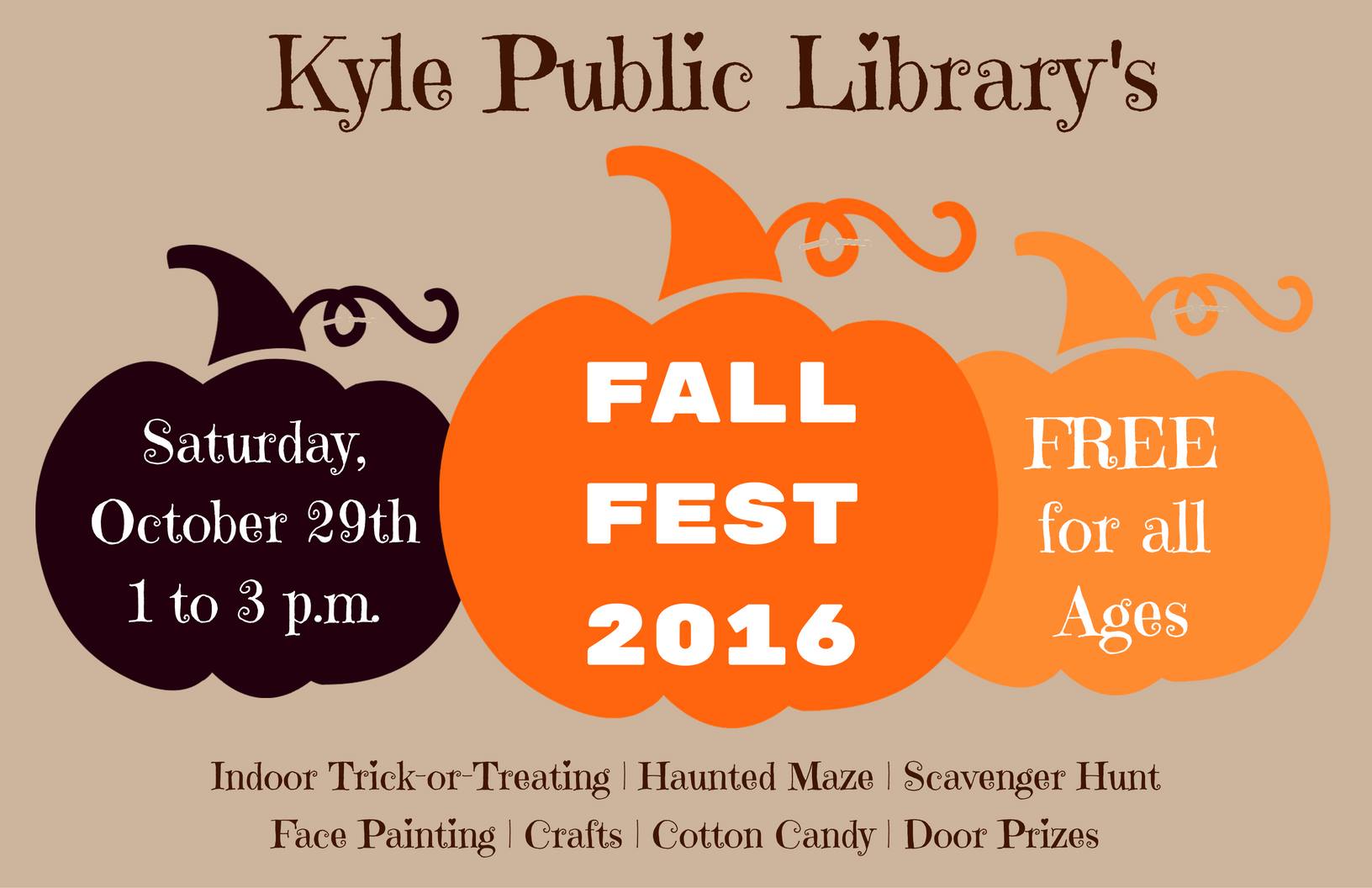 Kyle Public Library’s Inaugural Fall Fest 2016